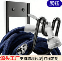Heavy-Duty Wall-Mounted Metal Garden Hose Holder U-Shaped Stainless Steel Water Pipe Hanger for Outdoor Storage