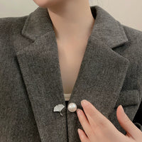 Anti-Exposure Flower Brooch Pin for Neckline Adjustment and Cardigan Fixing