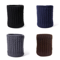 Unisex Fleece Lined Knitted Neck Warmer for Winter Outdoor Activities