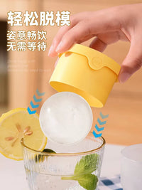 Food Grade Silicone Sphere Ice Ball Maker Mold for Whiskey and Cocktails, Large Round Ice Cube Tray