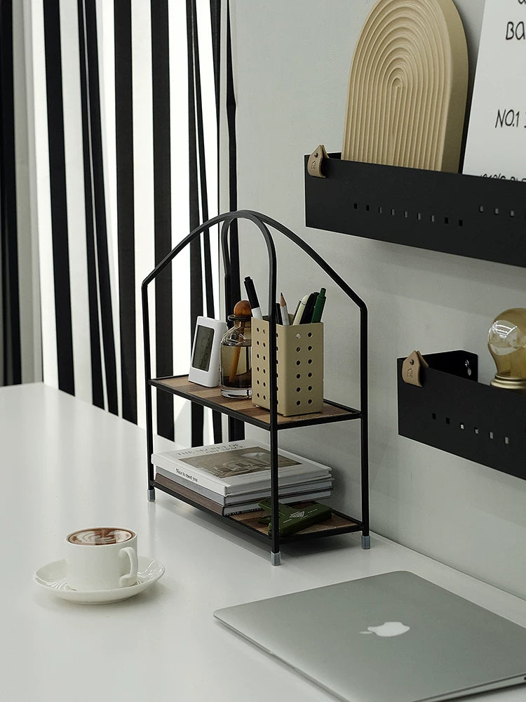 Multi-layer Nordic Style Display Shelf for Cosmetics and Sundries