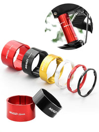 MUQZI Aluminum Alloy Bicycle Headset Spacer for 28.6mm Fork Stem, 2/3/5/10/15/20mm