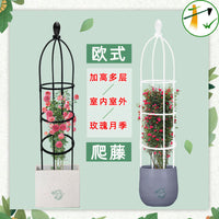 Metal Plant Trellis for Climbing Plants, Peonies, and Roses - Indoor/Outdoor Support Cage