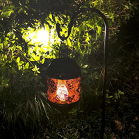 Shepherd Hook Outdoor Garden Iron Ground Stake for Solar Lanterns and Decorations