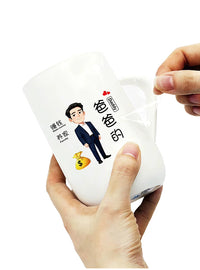 Family Member Cartoon Waterproof Labels for Toothbrush Cups