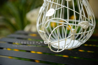 Iron Art Pumpkin Birdcage Hanging Candle Holder Lantern Garden Ornament
