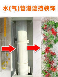 Acrylic Pipe Cover for Gas and Water Pipes, L-Shaped Decorative Concealer