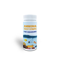 Ammonia Nitrogen Test Strips for Aquarium Fish Tank Water Quality Testing, 50 Strips/Bottle