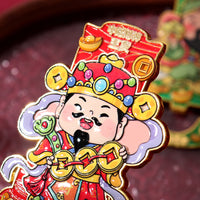 Chinese Style Creative Metal Bottle Opener Refrigerator Magnet Ornament