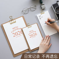 Wooden Perpetual Desk Calendar with Countdown Function, Multi-functional Home Office Decor