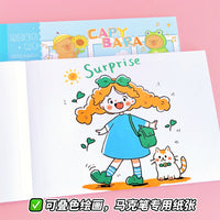 A4 Tearable Blank Drawing Pad for Students and Artists, Thickened Sketchbook for Markers and Art