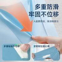 Disposable Quilted Toilet Seat Covers for Travel and Hotel Use, Full Coverage, Individually Wrapped