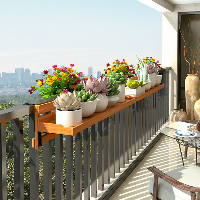 Balcony Railing Hanging Planter Rack Foldable/Non-Foldable Flower Pot Holder for Indoor/Outdoor Plants