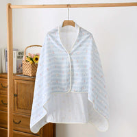 Thin Cotton Shawl for Summer & Spring - Crepe Windproof Neck & Shoulder Protection for Postpartum & AC Rooms
