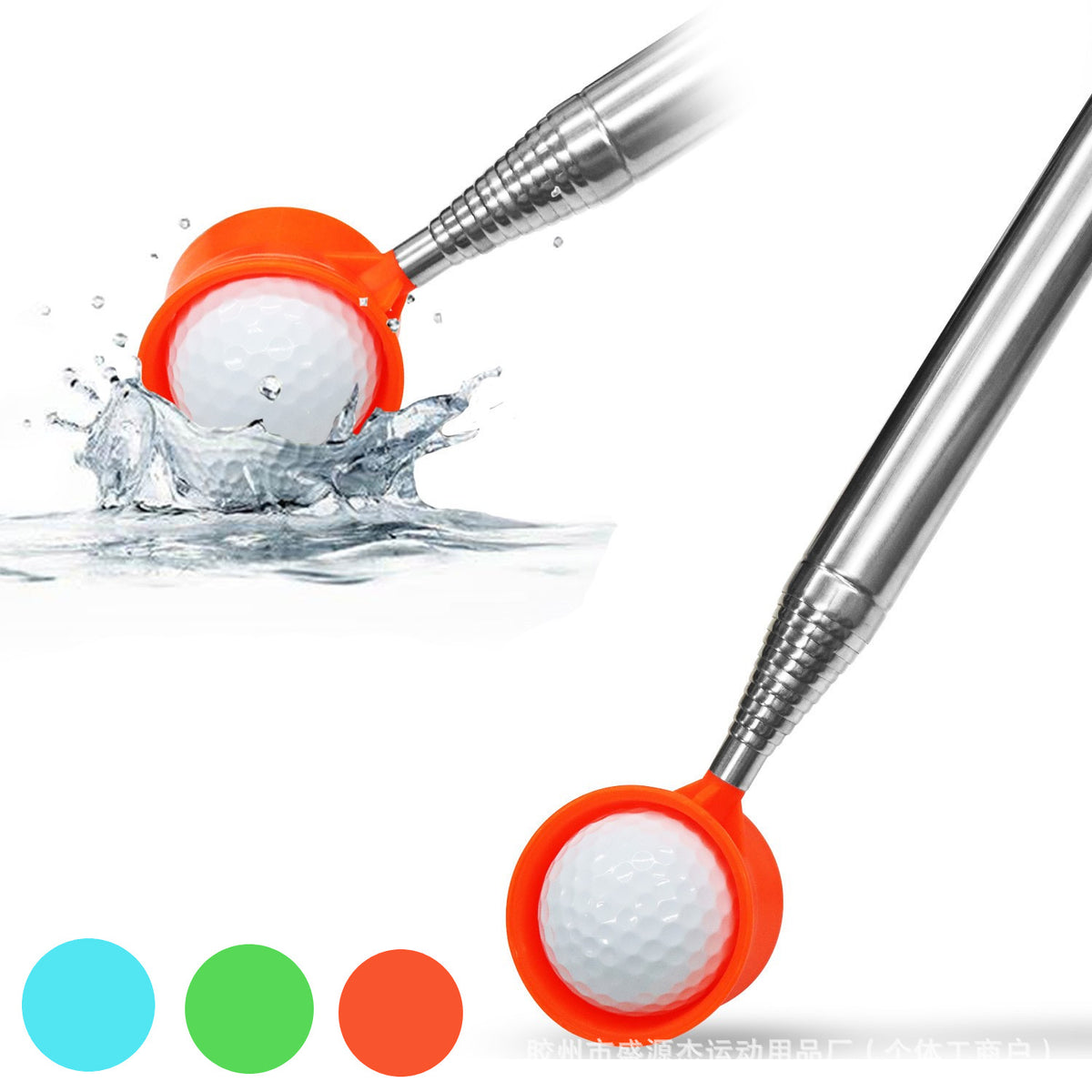 Telescopic Golf Ball Retriever Stainless Steel Grabber for Water Hazards and Hard-to-Reach Areas