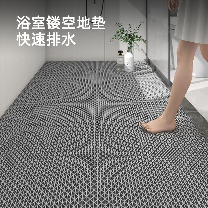 PVC Non-Slip Hollow Mat for Bathroom, Shower, Toilet, and Kitchen