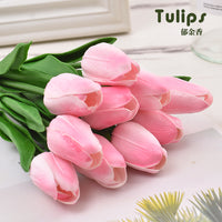 Artificial Tulip Flower Bouquet for Home Decor and Photography Props