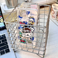 Creative Iron Art Desktop Storage Basket for Sundries and Cosmetics