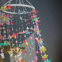 DIY Dreamy Butterfly Wind Chime Kit Acrylic Hanging Ornament for Gifting