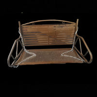 Durable Iron Art Double Swing Chair for Adults and Children, Outdoor Hanging Cradle Rocking Chair