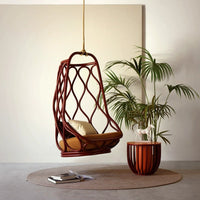 Nordic Outdoor Aluminum Alloy Hanging Basket Chair Single Indoor Balcony Creative Hammock for Courtyard Garden