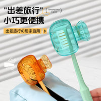 Portable Toothbrush Head Cover Set with Ventilation Holes, Dustproof Travel Toothbrush Holder Case