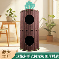 Felt Tree Cat Cave and Tunnel Scratcher Bed for All Seasons