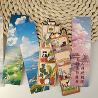 Weimo Cartoon Art Style Paper Bookmarks for Students and Readers