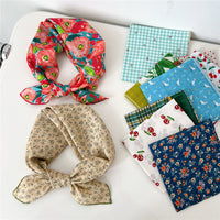 Polka Dot Cotton Scarf for Women, Fashionable Neck and Head Wrap, Decorative Kerchief