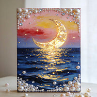 DIY Pearl Painting Kit for Home Decor - Blue-Eyed Cat & Horse Year Creative Craft