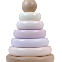 Wooden Rainbow Stacking Tower Blocks Educational Toy