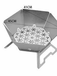 Stainless Steel Folding BBQ Grill for Outdoor Camping Picnic