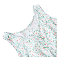 Women's Cotton Built-in Bra Tank Top for Seniors, Loose Fit, Anti-Chafe, Summer Underwear