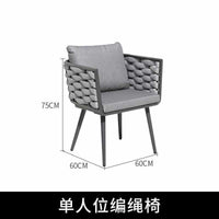 Nordic Rattan Bistro Set Outdoor Patio Garden Furniture