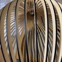 Japanese Retro Wooden Birdcage Pendant Light for Dining Rooms and Restaurants