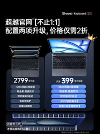 Magic Keyboard Case for iPad Pro 11-inch / 13-inch with Trackpad and Backlit Keys, Detachable Bluetooth Keyboard with Mouse
