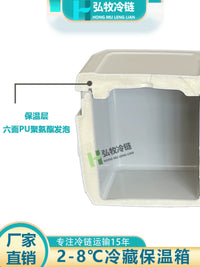 Portable 2-8°C Cooler Box for Outdoor Fishing, Vaccine, and Medicine Transport