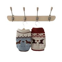 Pet Christmas Knitted Sweater for Small to Medium Dogs, Thickened Warm Winter Dog Jumper