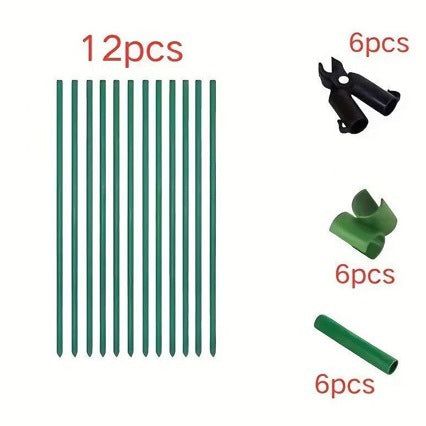 Garden Plant Support Stakes and Trellis Kit for Climbing Vegetables and Flowers
