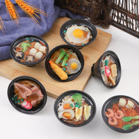 7cm Realistic Udon Noodle Bowl Keychain Ornament