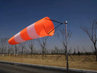 Industrial Wind Sock with Rotating Pole for Outdoor Weather and Safety Monitoring