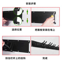 Heavy-Duty Adjustable Garage Storage Hooks for Garden Tools and Equipment