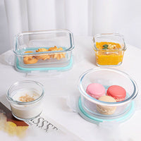 Mini Glass Food Storage Container for Refrigerator, Microwave, and Steaming - Baby Food and Lunch Box