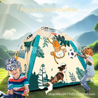 Kids' Pop-Up Play Tent for Indoor/Outdoor Use - Monkey or Astronaut Design
