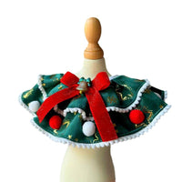 Christmas Pet Scarf Collar with Bow and Bell for Dogs and Cats