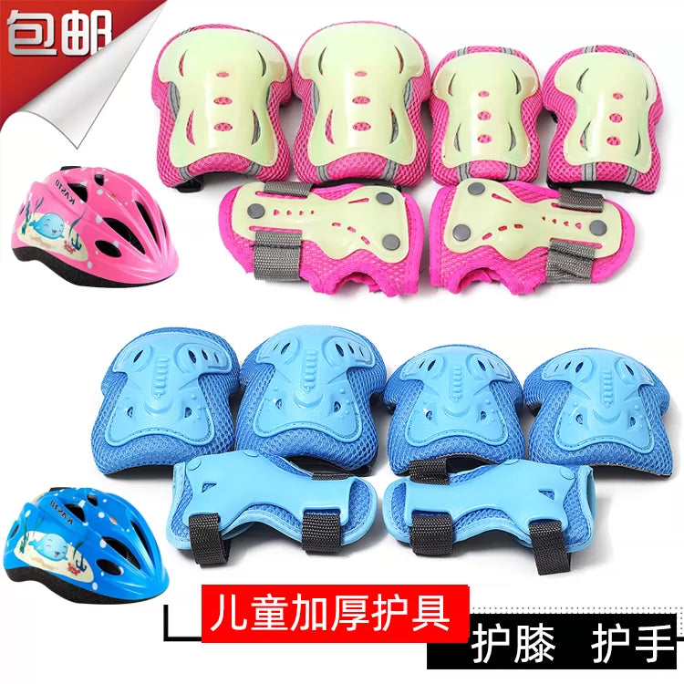 Kids' Protective Gear Set for Roller Skating Cycling - Elbow and Knee Pads with Wrist Guards
