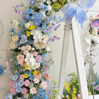 Monet Garden Artificial Flower Wall Arch for Wedding & Event Decor