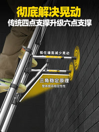 New Step Telescopic Ladder Aluminum Alloy Multi-functional Portable Folding Engineering Straight Ladder for Home Use
