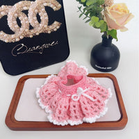 20CM Lop-Eared Bunny Crochet Doll Clothes for Cotton Dolls Hollow Out Skirt Plush Toy Outfit