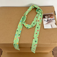 Versatile Polka Dot Hair Scarf Headband for Women - Long Ribbon Style